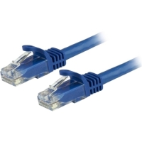 StarTech.com 1ft Blue Cat6 Patch Cable with Snagless RJ45 Connectors - Short Ethernet Cable - 1 ft Cat 6 UTP Cable image