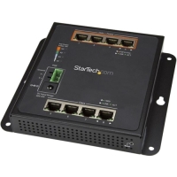 StarTech.com 8-Port (4 PoE+) Gigabit Ethernet Switch - Industrial Managed Network Switch - Wall Mount with Front Access image