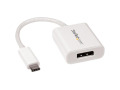StarTech.com USB C to DisplayPort Adapter - USB Type-C to DP Adapter - 4K 60Hz - White