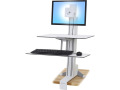 Ergotron WorkFit-S, Single LD with Worksurface+ (White)