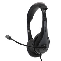 AVID Products AE-39 USB Headset with Adjustable Boom Microphone - gray image