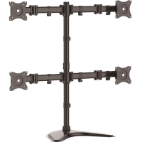 Quad Monitor Stand - Heavy Duty Steel - Adjustable 4 Monitor Stand - For VESA Mount Monitors up to 27in (17.6 lb/8 kg) image