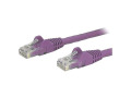 StarTech.com 1ft Purple Cat6 Patch Cable with Snagless RJ45 Connectors - Short Ethernet Cable - 1 ft Cat 6 UTP Cable