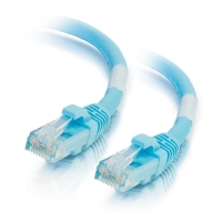 C2G 50ft Cat6a Snagless Unshielded (UTP) Network Patch Ethernet Cable-Aqua image