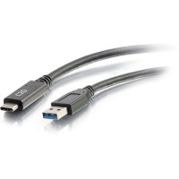 C2G 3ft USB 3.0 Type C to USB A - USB Cable Black M/M image
