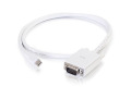 C2G 6ft Mini DisplayPort to VGA Adapter Cable White