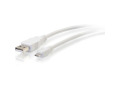 C2G 1ft USB 2.0 A to Micro-USB B Cable White - 1'' USB Cable