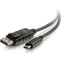 C2G 3ft USB C to DisplayPort Adapter Cable 4K 30Hz - Black image