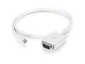 C2G 3ft Mini DisplayPort to VGA Adapter Cable White
