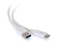 C2G 3ft USB 3.0 Type C to USB A - USB Cable White M/M