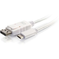 C2G 6ft USB C to DisplayPort 4K Cable White image