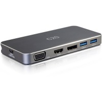 C2G USB-C Dual Monitor Dock with Power Delivery up to 65W image