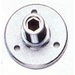 Shure A12 5/8in-27 Threaded Mounting Flange, Matte Silve image