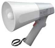 Compact Handheld Megaphone with Whistle, Light Gray image