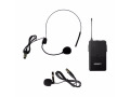 HamiltonBuhl VENU100A Belt Pack with Lapel Mic and Head-worn Mic Frequency 918.70 MHz