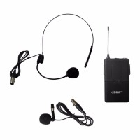 HamiltonBuhl VENU100A Belt Pack with Lapel Mic and Head-worn Mic Frequency 918.70 MHz image