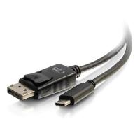 10 ft USB-C to DisplayPort Adapter Cable 4K 30 Hz, Black image
