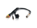 1.5ft RapidRun VGA Right Angle 3.5mm Composite Video, Stereo Audio Flying Lead