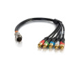 1.5ft RapidRun® Component Video and Stereo Audio Flying Lead