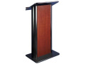 Flat Cherry Panel Lectern with Wireless Sound System