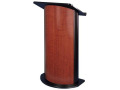 Curved Cherry Panel Lectern with Wireless Sound System