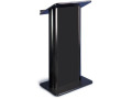 Flat Black Panel Lectern with Wireless Sound System