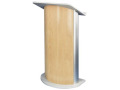 Curved Hardrock Maple Lectern with Wireless Sound System