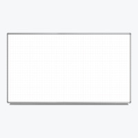 72 x 40 Wall-Mounted Magnetic Ghost Grid Whiteboard image