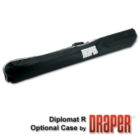 Diplomat/R with Black Carpeted Case, 84" x 84", AV, Matt White XT1000E image