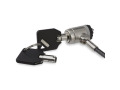 Push-to-Lock Button Keyed Cable Lock for Laptops