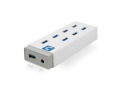 USB 7 Port Charging Station and Hub - 12V 4A, 48W Power Adapter