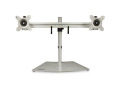 Horizontal Dual-monitor Stand, Silver
