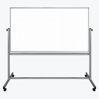 72 x 40 Mobile Magnetic Double-Sided Ghost Grid Whiteboard image