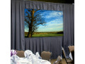 F/F DUK DLX 62X96 UV -- Fast-Fold Deluxe Drapery Presentation Kits - Wide (16:10) - 57.5 x 92 - Blue Drapes; With Poly Case