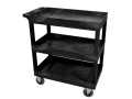 Pneumatic Caster Large Tub Cart with 3-tub Shelves