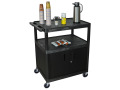 Large Coffee Cart with Cabinet