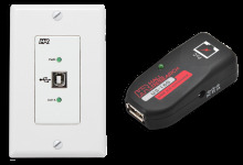 USB 2.0 over UTP Extender Decora® Wall Plate with 2-Port Hub image
