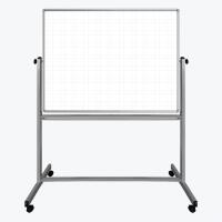 48x36 Mobile Magnetic Double-Sided Ghost Grid Whiteboard image