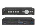 5-input 4K60 4:4:4 Compact Presentation Switcher/Scaler with HDBaseT and HDMI Simultaneous Outputs