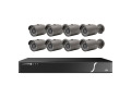 8-channel Plug and Play NVR and IP Camera Kit with 8-channel NVR Built-in PoE, 2TB and 8 2MP IR Bullet Camera