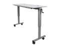 60" Adjustable Flip Top Table, Crank Handle