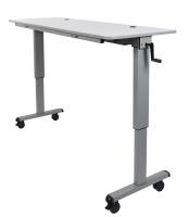 60" Adjustable Flip Top Table, Crank Handle image