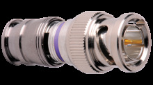 C-Tec2 RG6 BNC Plugs for Plenum Single, Dual, Tri or Quad Shield Formats, Nickel image