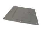 FL-500P Series Floor Box Solid Cover with Cable Exit, Black image
