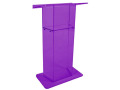 Acrylic "Wing" Style Lectern With Shelf - Tinted