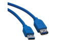USB 3.0 SuperSpeed Extension Cable - USB-A to USB-A, M/F, Blue, 16 ft