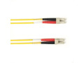 OM4 50/125 Multimode Fiber Optic Patch Cable OFNR PVC LCLC YL 10M