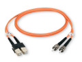 OM1 62.5/125 Multimode Fiber Optic Patch Cable OFNR PVC SC OR 3M