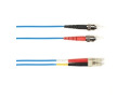 OM4 50/125 Multimode Fiber Optic Patch Cable OFNR PVC STLC BL 10M