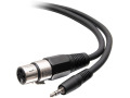 C2G 18in 3.5mm TRS 3 Position Balanced to XLR Cable - M/F